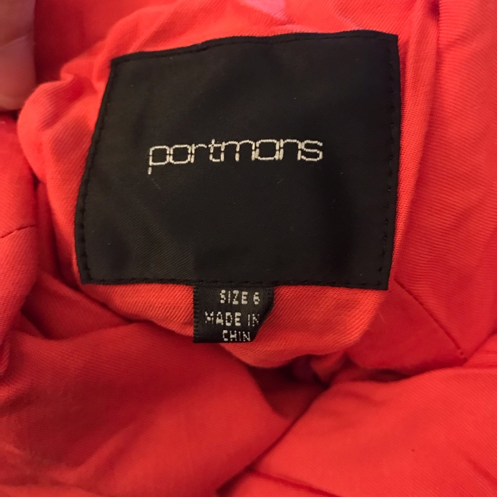 Portmans Orange Corporate Bolero Jacket Size 6 - Picture 11 of 11